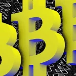 Bright Graffiti Bitcoin logos
