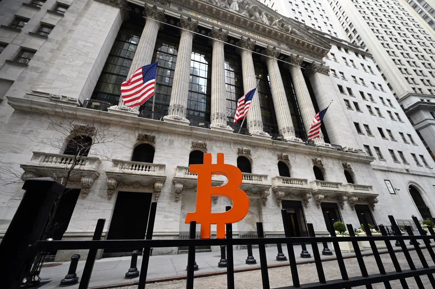 Wall Street. Bitcoin Image