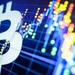 Bright Bitcoin logo, with graph in background