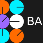 Bright, colorful Base Blockchain logo