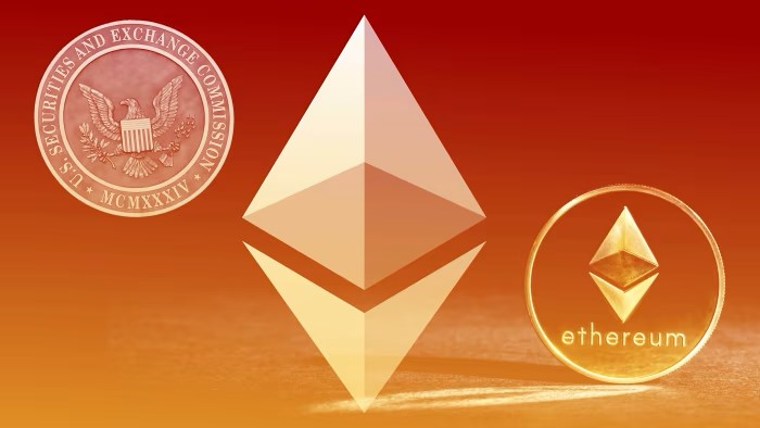 Ethereum logo with US Securities & Exchange Commission logo