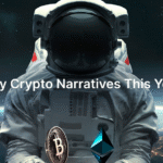 Key crypto narratives for 2025, man in space suit