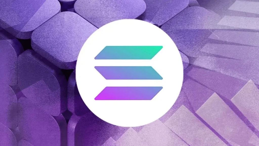 Solana ecosystem showcased by purple Solana image