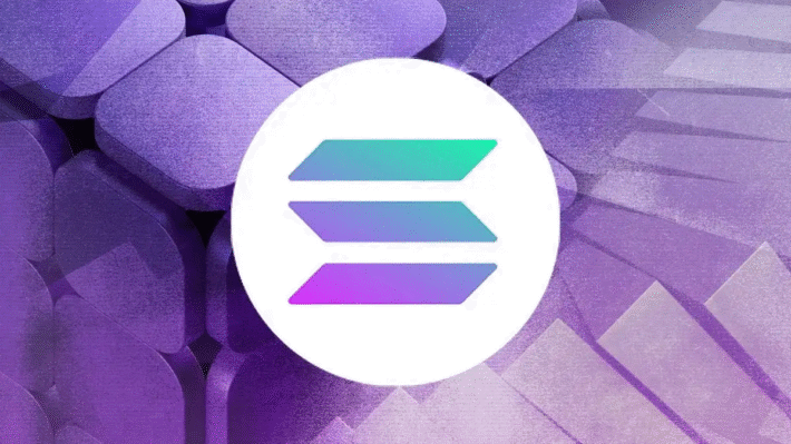 Solana ecosystem showcased by purple Solana image