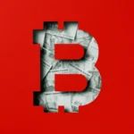 Bitcoin logo wrapped in US dollar bills