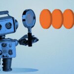 Bot with magnified glass.