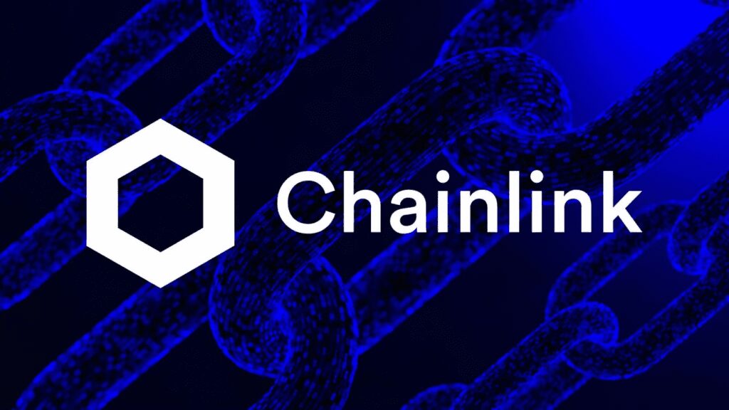 Blue Chainlink Image.